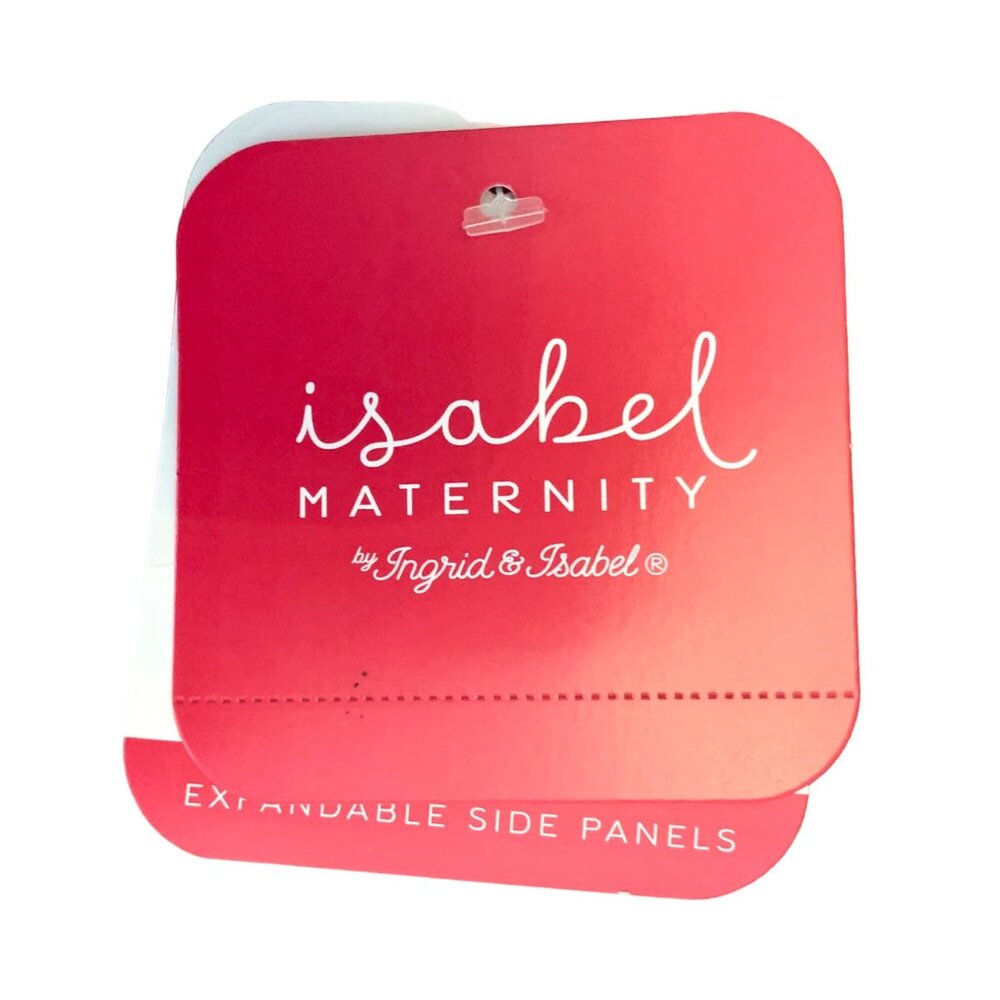 Isabel Maternity Side Panel Midi Maternity Jean Shorts Size 12/31 Under Belly - Picture 11 of 12